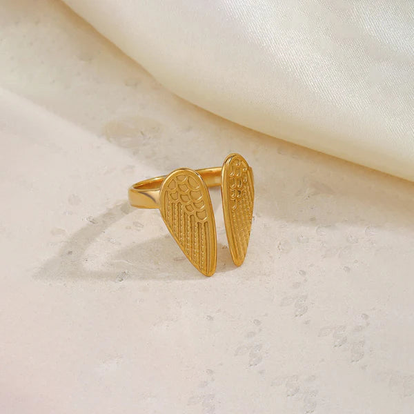 Wings of Hope Themed Adjustable Ring