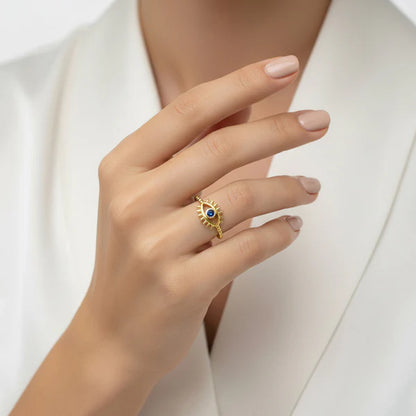Dainty Evil Eye Ring