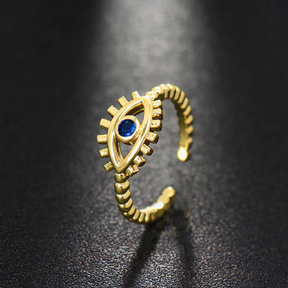 Dainty Evil Eye Ring