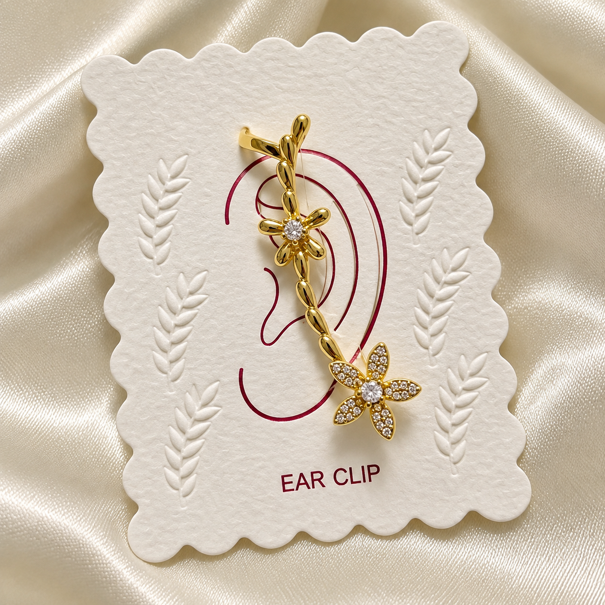 Flora Bloom Ear Cuff( One Piece)