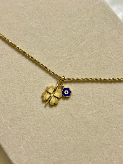 Clover Evil Eye Bracelet