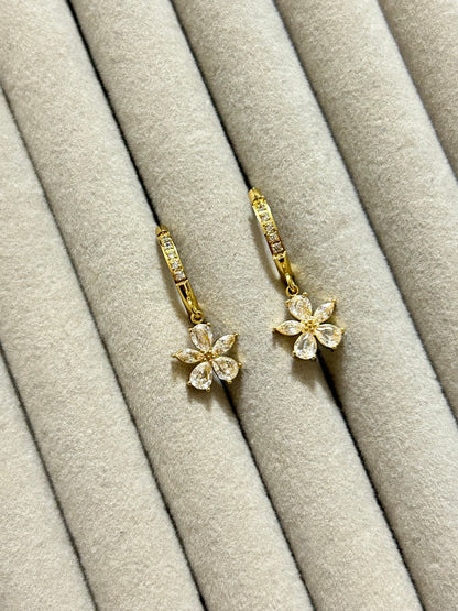 Flower Diamond Huggies