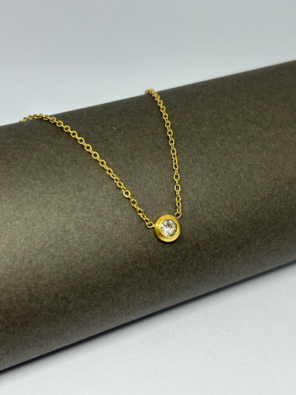 Classic Solitaire Glow Necklace