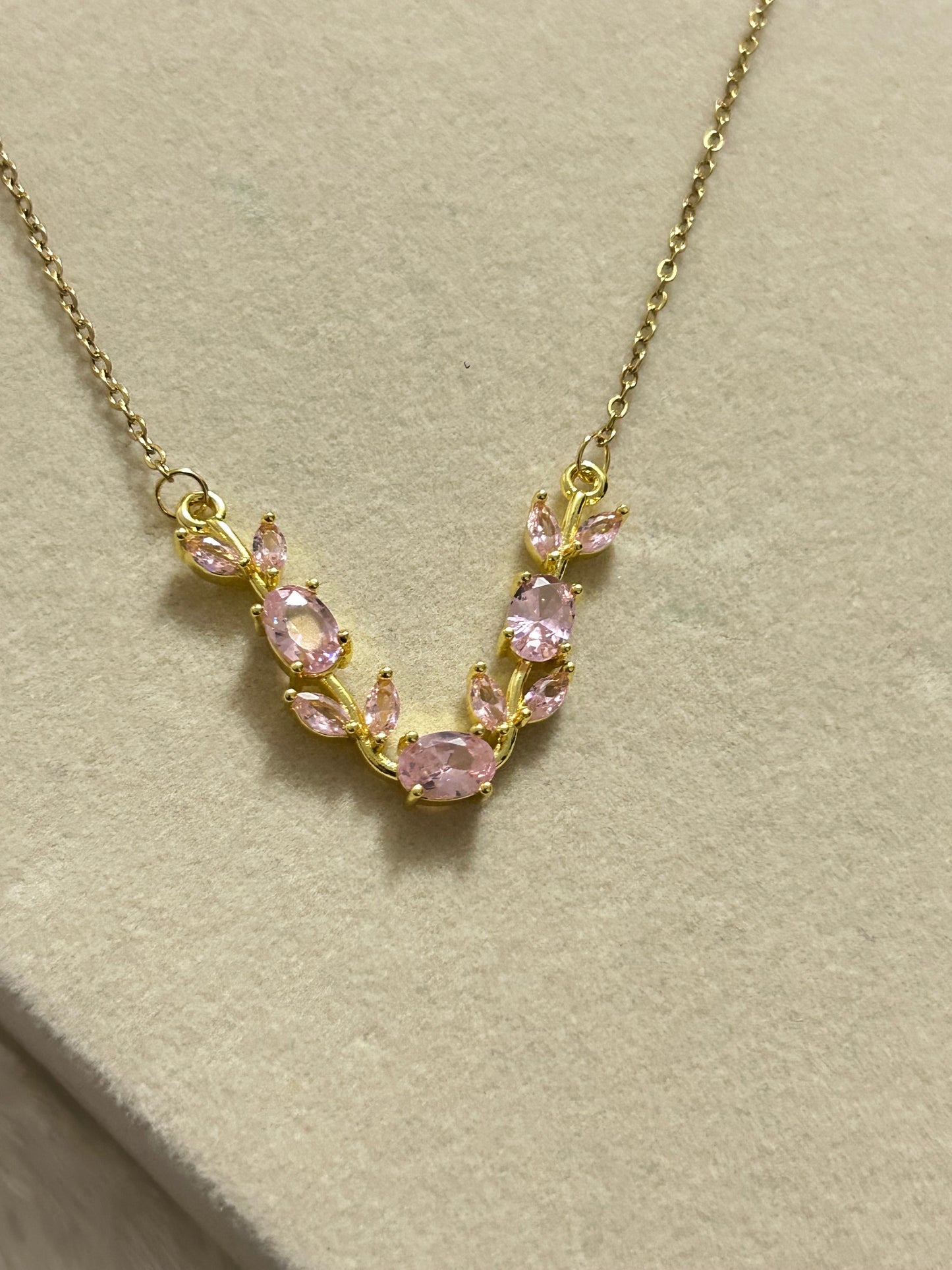 Pink Tulip Necklace