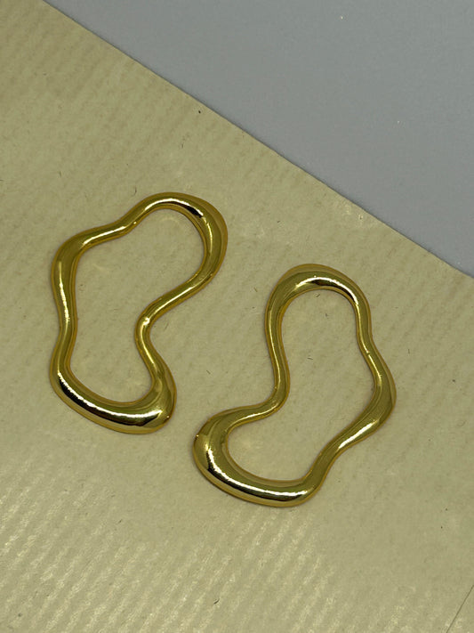 Golden Wave Earrings