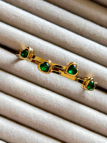 Emerald Heart Bracelet