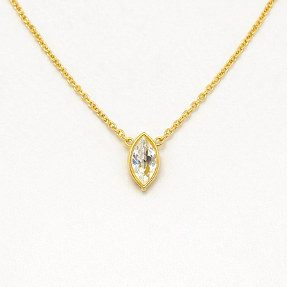 Marquise Glow Minimal Necklace