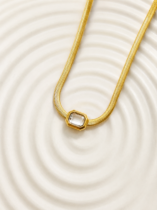 White Snake Chain Necklace