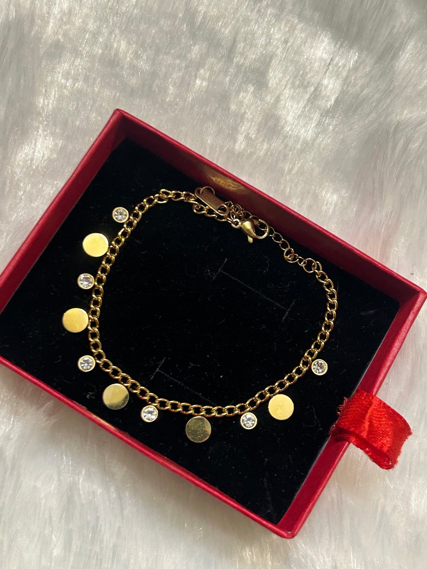 Coins & Diamond Bracelet