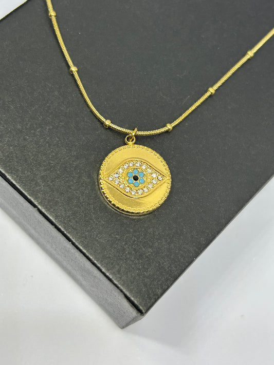 Evil Eye Diamond Necklace