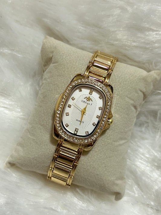 Old Money Vintage Watch(Golden Belt)