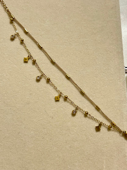 Double Layer Charms Bracelet