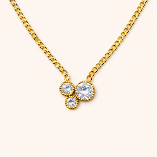 Celestial Cluster Anti Tarnish Necklace