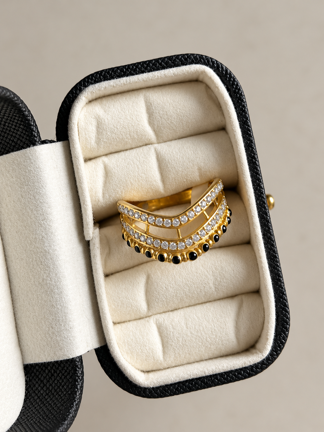 Layered Mangalsutra Ring