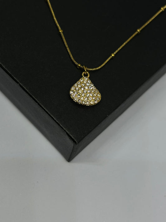Diamond Shell Necklace