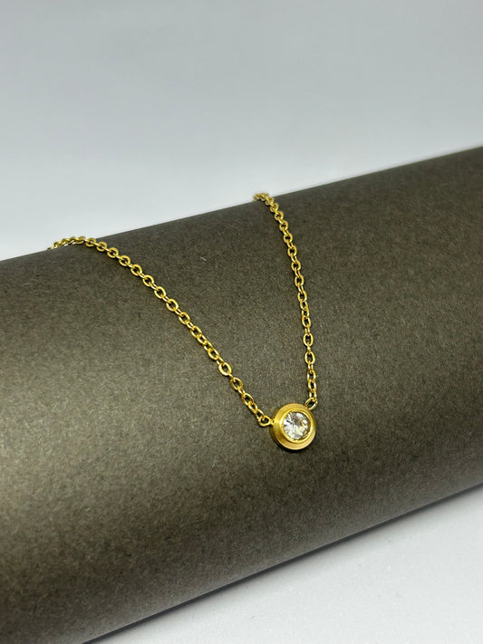 Classic Solitaire Glow Necklace