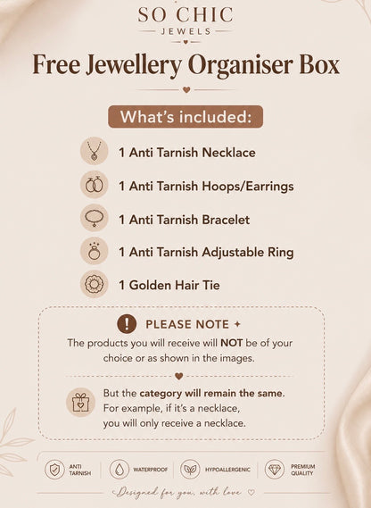Anti-tarnish Jewelry Gift Box - Free Organiser (5 items)