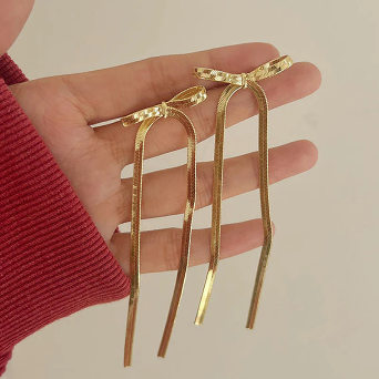 Bow themed Drop Earrings