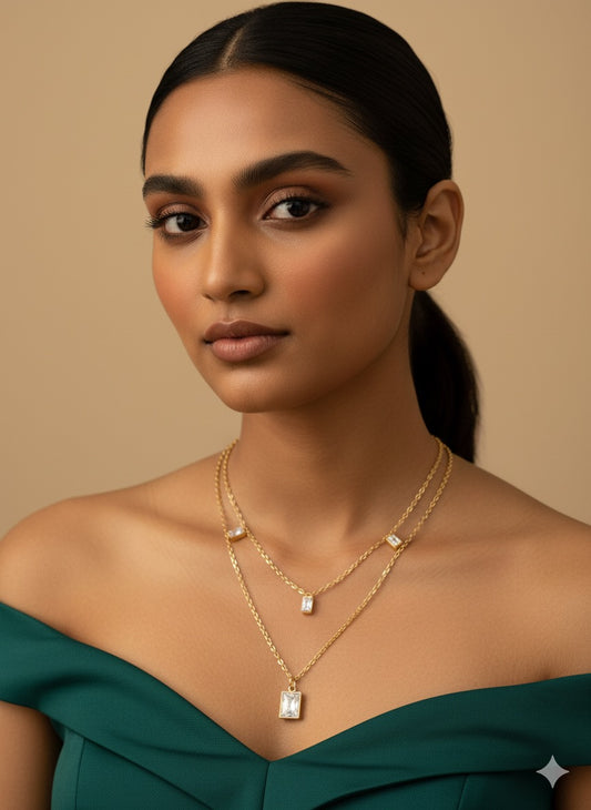 Radiance Double Layered Necklace