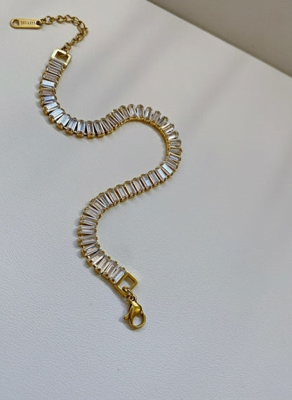 Golden Tennis Bracelet