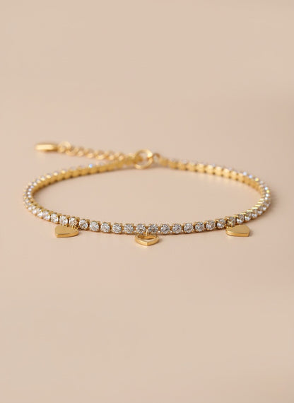 Tennis Heart Bracelet