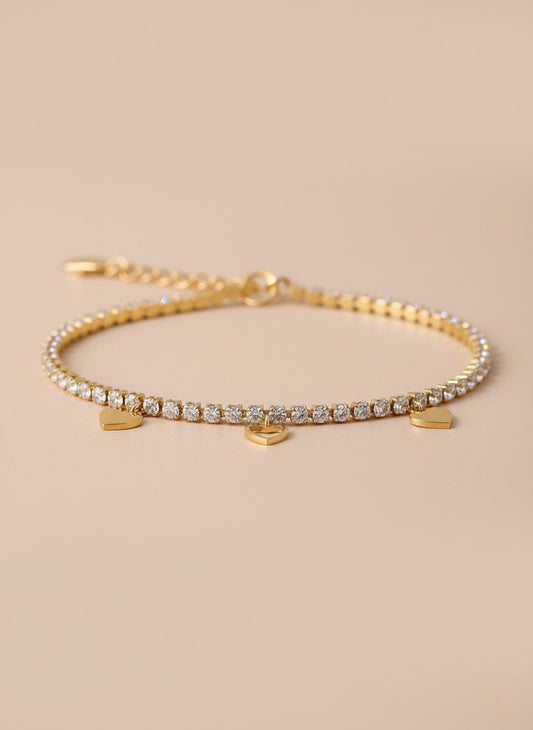 Tennis Heart Bracelet