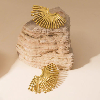 Half Sun Ray Earrings