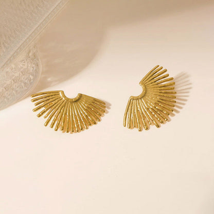 Half Sun Ray Earrings